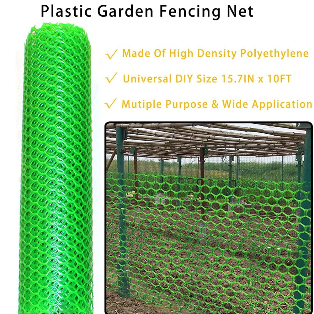 Mesh Tree Trunk Protectors Black 15.7X118 Inch Plastic Garden Netting For Deer Protection Plant Guard Barrier Fence Wrap Green - Image 4