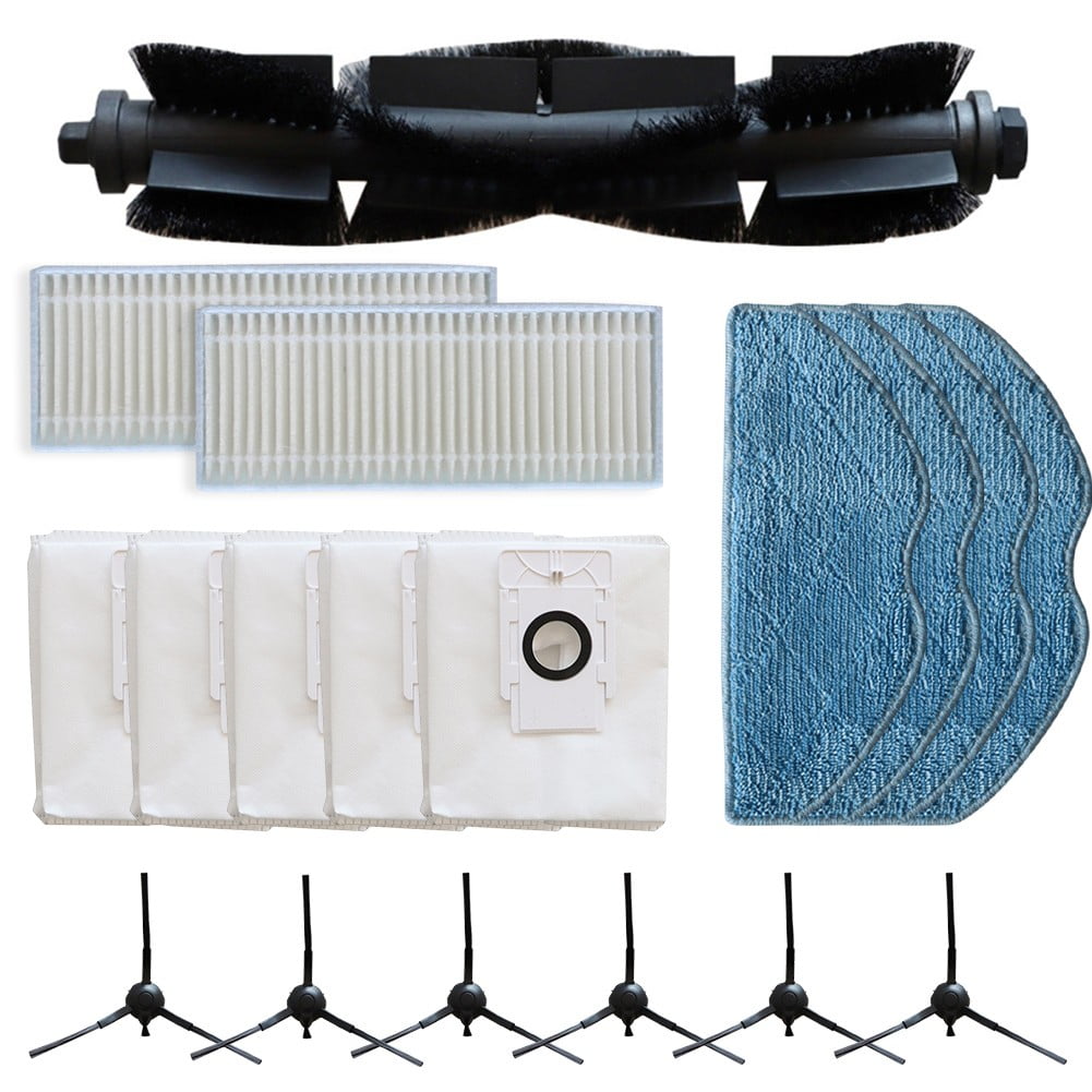 360 Botslab S8 Plus Vacuum Replacement Parts Kit With Main Brush Side Brushes Filters Mop Cloths And Dust Bags For Home Cleaning Accessories - Image 1