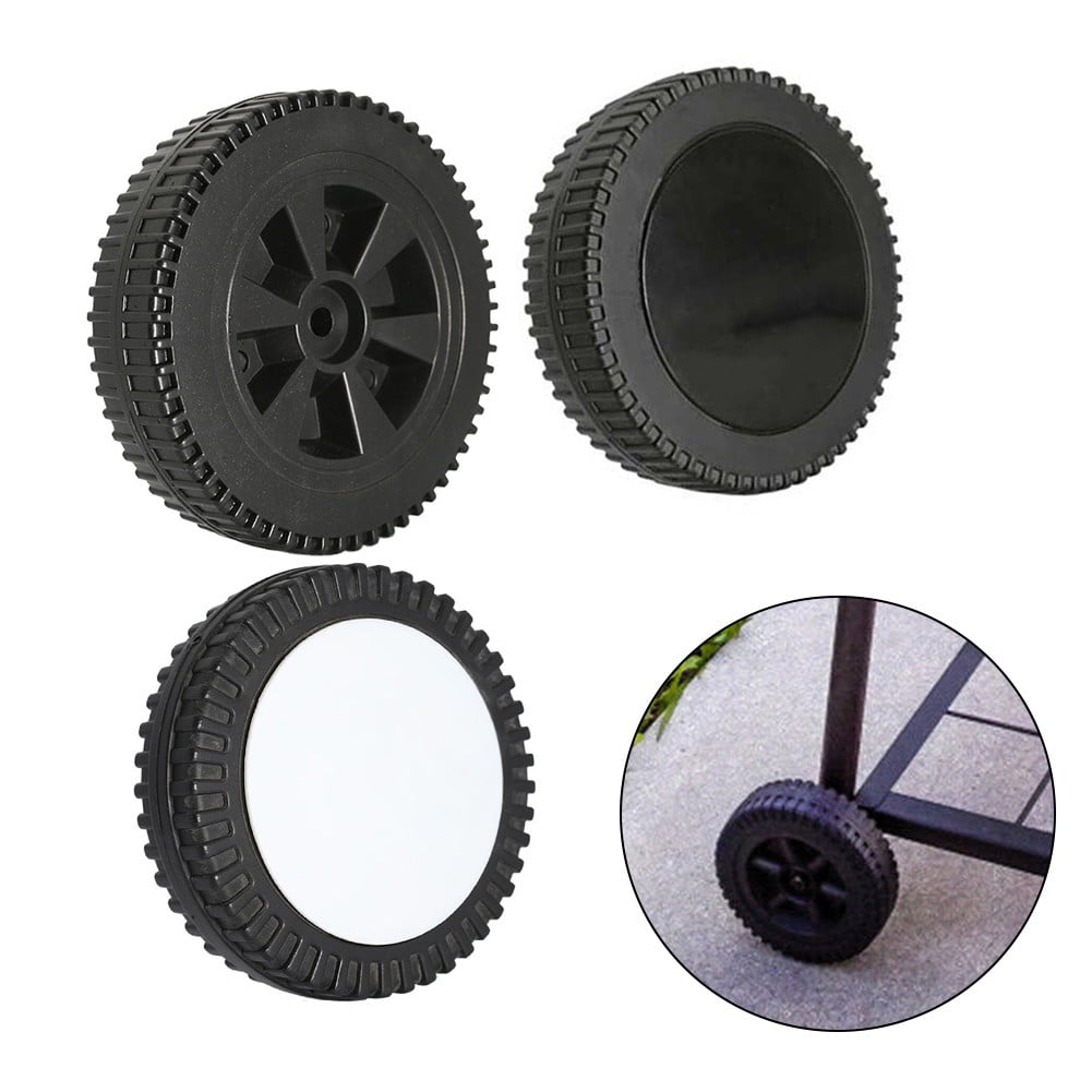 2Pcs Grill Wheel 6 Inch Bbq Grill Wheel Plastic Grill Wheel Replacement 5.98 X 1.57 X 0.41 Diameter Outdoor Cooking Parts C - Image 3