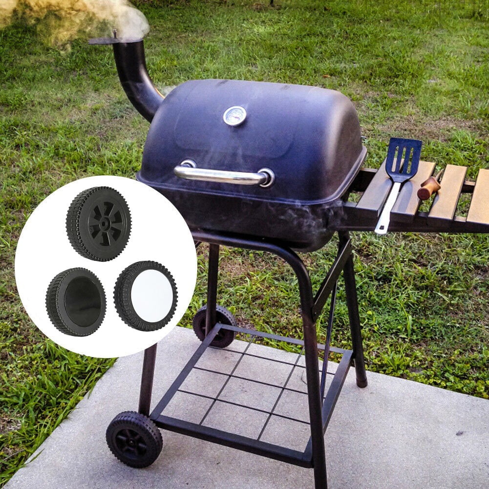 2Pcs Grill Wheel 6 Inch Bbq Grill Wheel Plastic Grill Wheel Replacement 5.98 X 1.57 X 0.41 Diameter Outdoor Cooking Parts C - Image 6