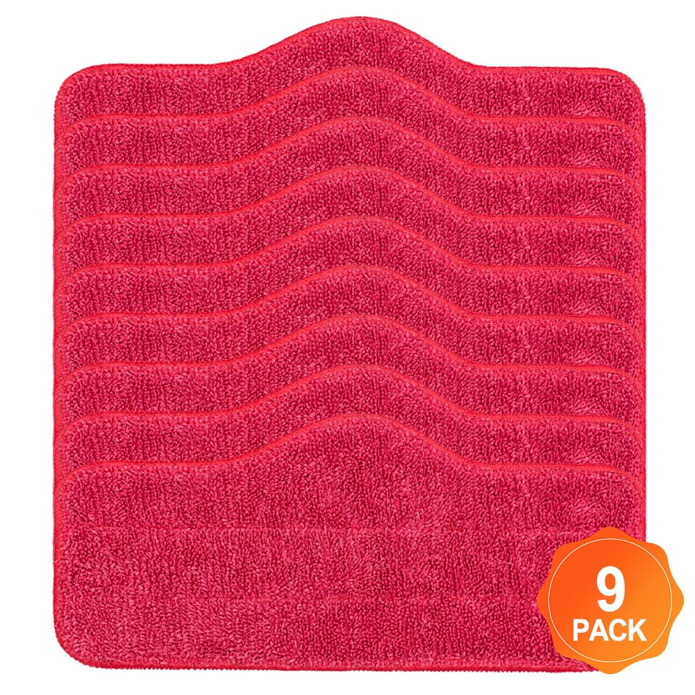 Microfiber Replacement Pads For Schenley Steam Mop - Washable Reusable Quick Dry Mop Pads 6 Pack For Hardwood Tile Laminate Floors 9 Pack - Image 1