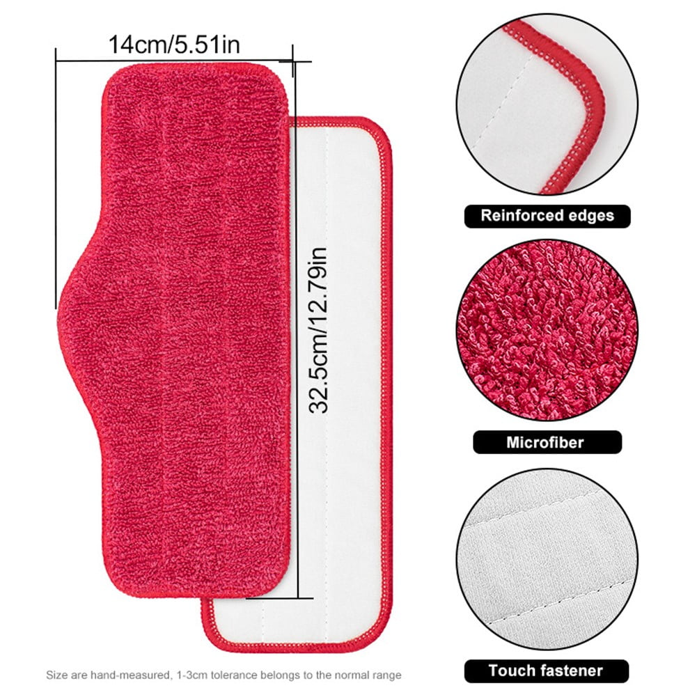 Microfiber Replacement Pads For Schenley Steam Mop - Washable Reusable Quick Dry Mop Pads 6 Pack For Hardwood Tile Laminate Floors 9 Pack - Image 2