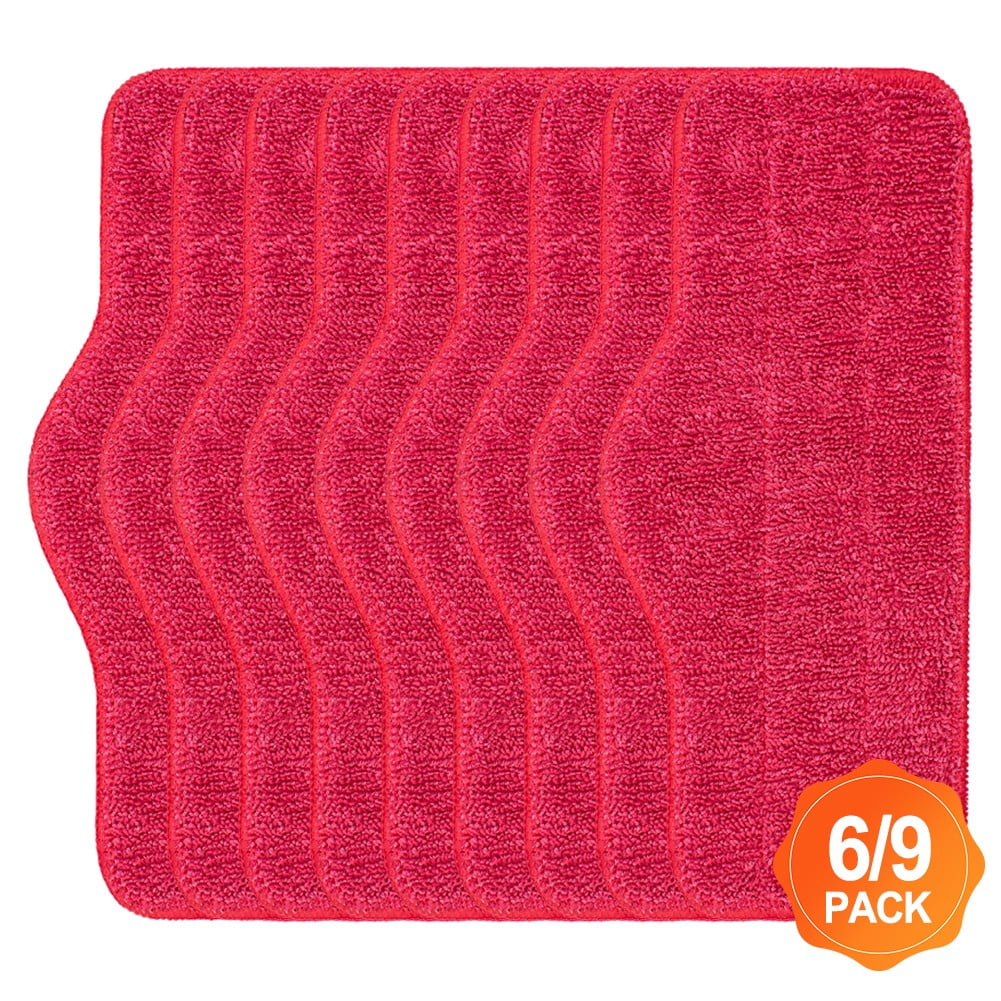 Microfiber Replacement Pads For Schenley Steam Mop - Washable Reusable Quick Dry Mop Pads 6 Pack For Hardwood Tile Laminate Floors 9 Pack - Image 5