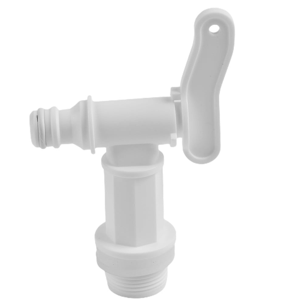 3/4 Inch Bsp Water Tank Drain Tap For Motorhome Caravan Camper Van Rv White Plastic Fresh Waste Water Valve Replacement - Image 4