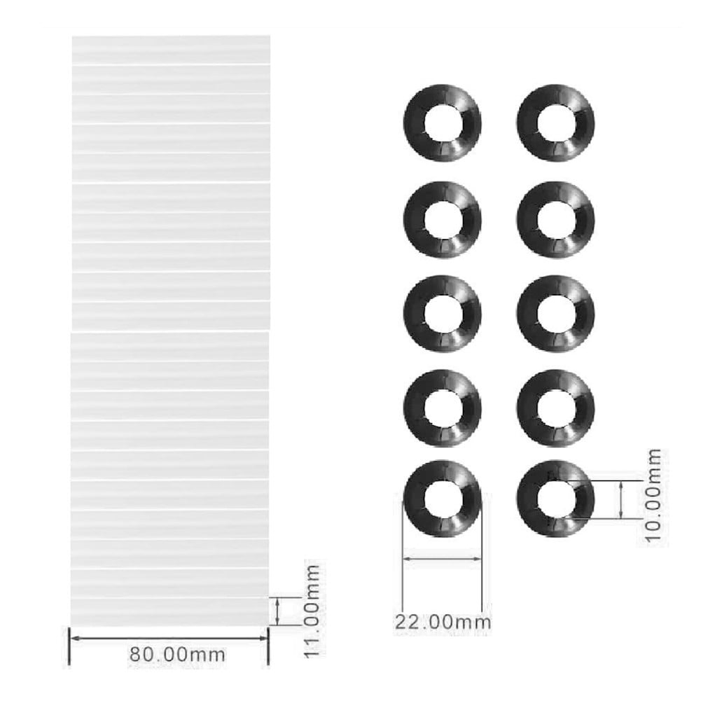 20Pcs 80Mm Garage Door Hinge Roller Sleeves With Bearings Plastic Abs Quiet Roller Replacement Parts For Standard Garage Doors 20 Pack - Image 2