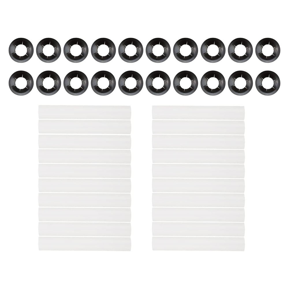 20Pcs 80Mm Garage Door Hinge Roller Sleeves With Bearings Plastic Abs Quiet Roller Replacement Parts For Standard Garage Doors 20 Pack - Image 4