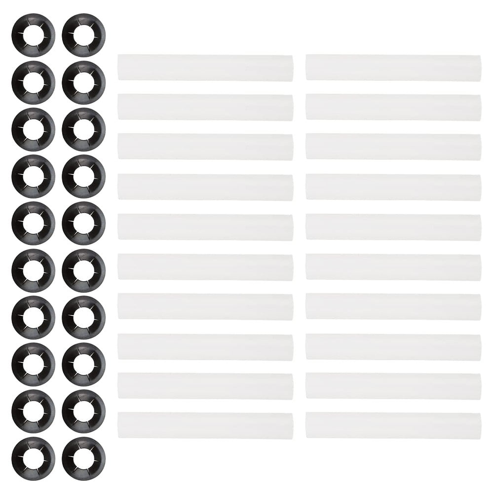 20Pcs 80Mm Garage Door Hinge Roller Sleeves With Bearings Plastic Abs Quiet Roller Replacement Parts For Standard Garage Doors 20 Pack - Image 5