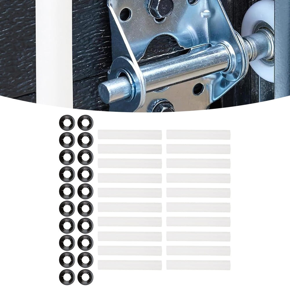 20Pcs 80Mm Garage Door Hinge Roller Sleeves With Bearings Plastic Abs Quiet Roller Replacement Parts For Standard Garage Doors 20 Pack - Image 7