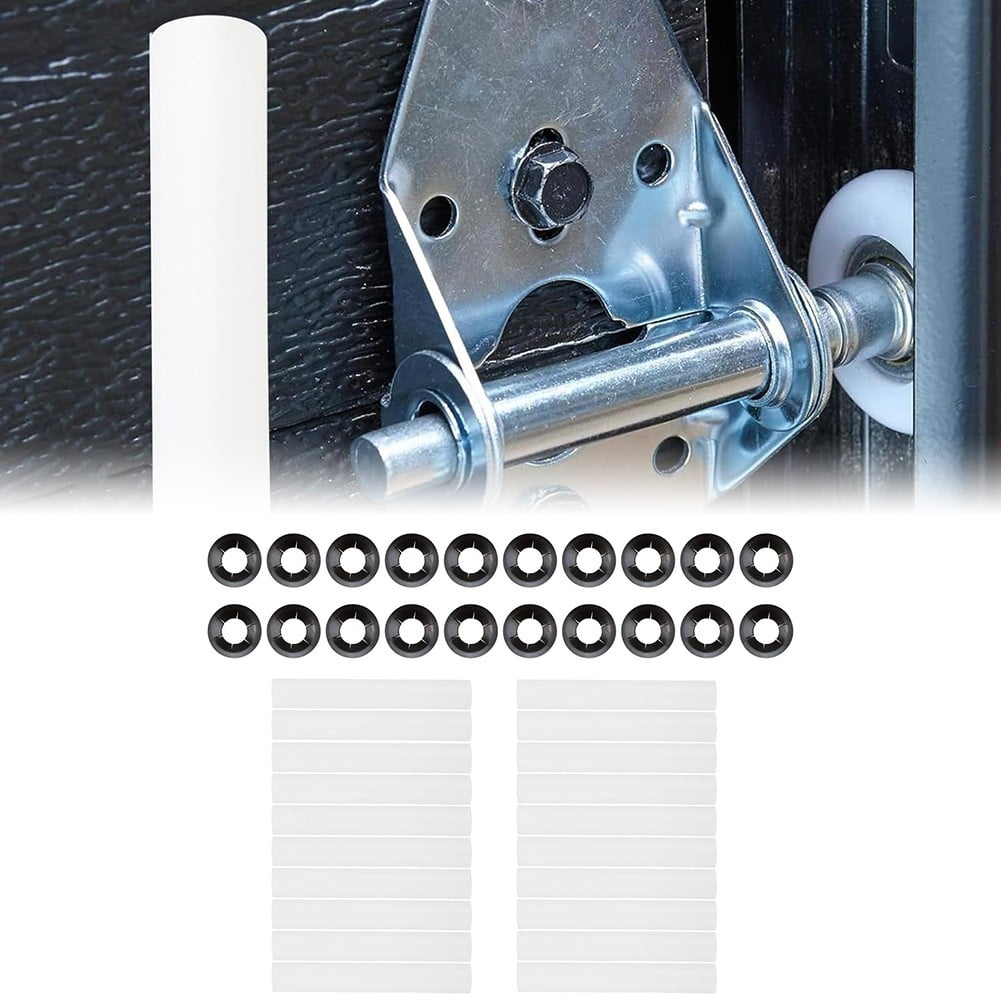 20Pcs 80Mm Garage Door Hinge Roller Sleeves With Bearings Plastic Abs Quiet Roller Replacement Parts For Standard Garage Doors 20 Pack - Image 8