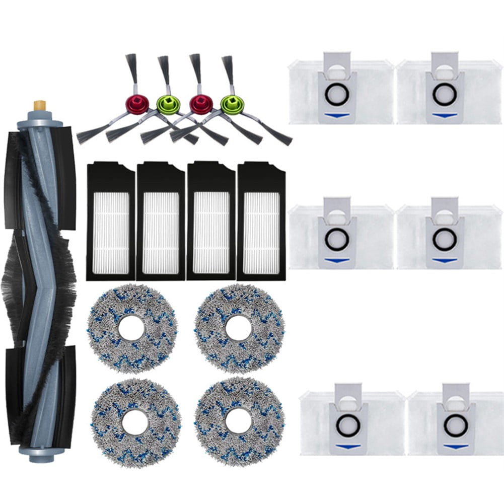 19-Pack Replacement Parts Kit For Ecovacs Deebot X1 Omni Turbo T10 Robot Vacuum Cleaner With Filter Brush Mop Cloths Dust Bag Accessories - Image 8