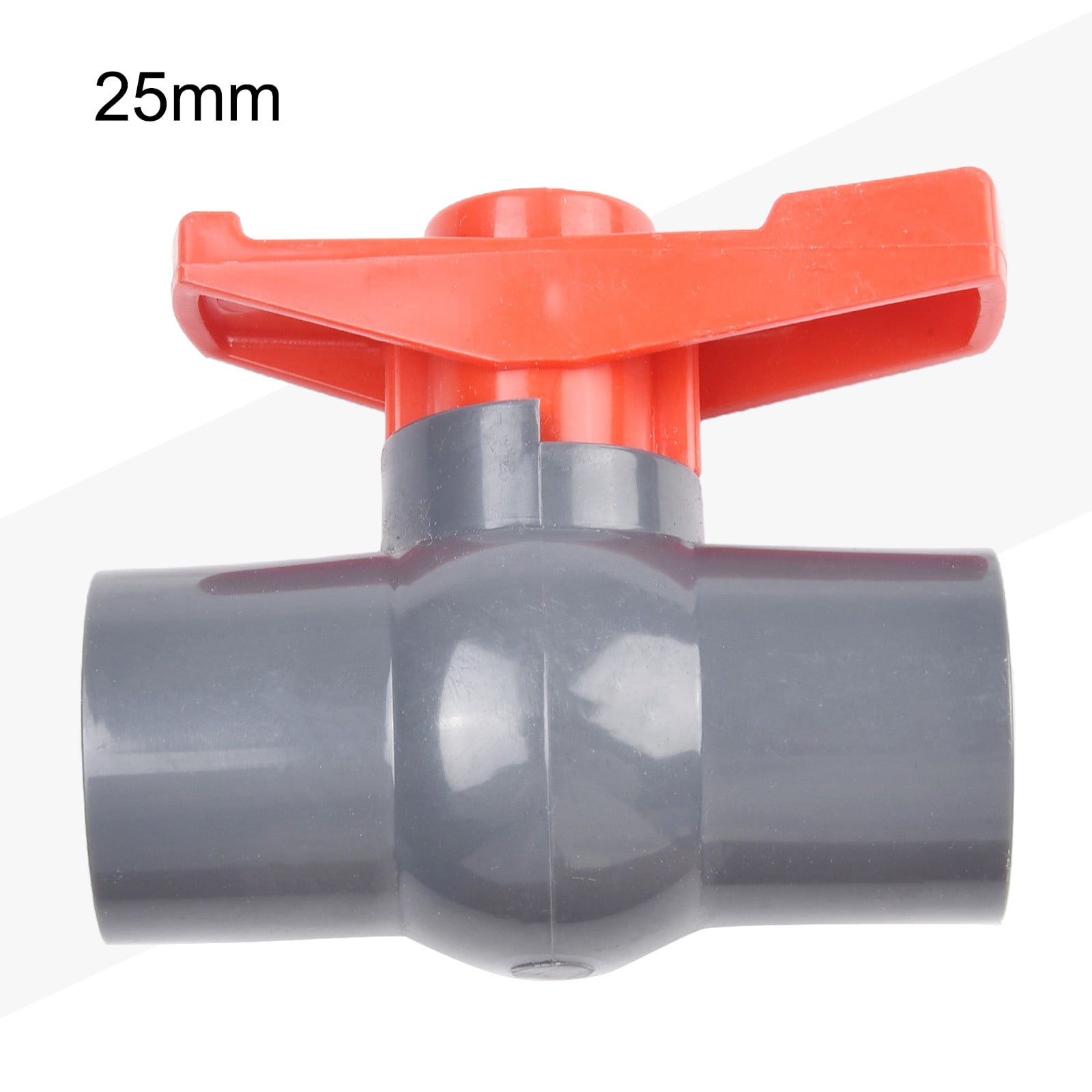 Pvc Ball Valve For Water Supply Pipe Sliding Socket 20Mm 25Mm 32Mm 40Mm 50Mm Pool Plumbing System Red Gray Pvc-U 25Mm 25 mm - Image 1