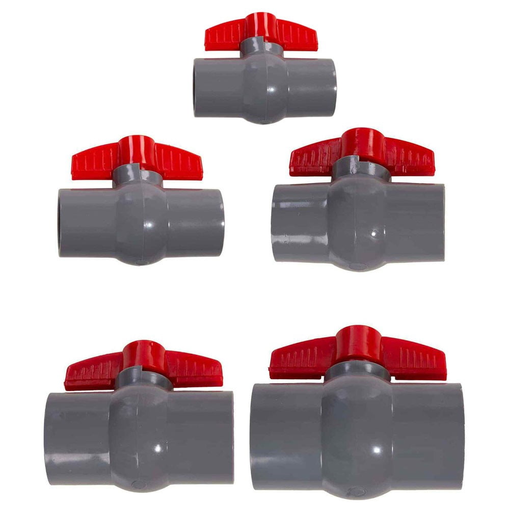 Pvc Ball Valve For Water Supply Pipe Sliding Socket 20Mm 25Mm 32Mm 40Mm 50Mm Pool Plumbing System Red Gray Pvc-U 25Mm 25 mm - Image 7