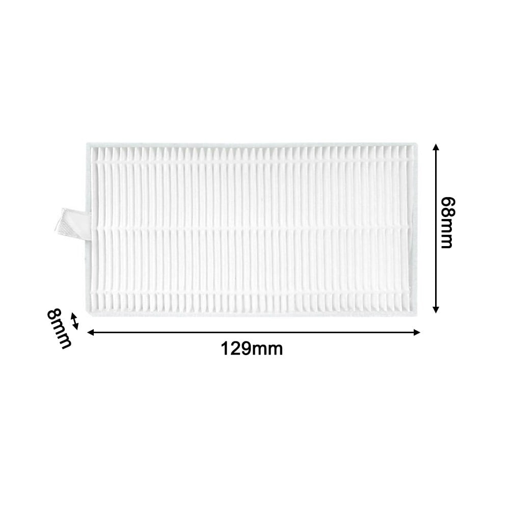 Ecovacs Y1 Pro Robot Vacuum Cleaner Replacement Parts Kit With 4 Filters 5 Mop Cloths 8 Side Brushes For Yeedi Y1 Pro Accessories A B - Image 2