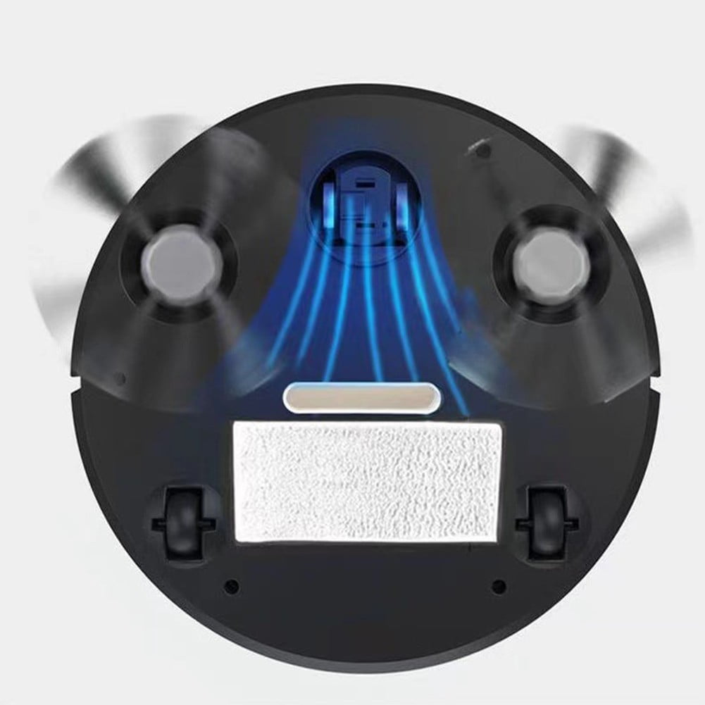 Smart Robot Vacuum Cleaner With Self-Charging App Control Multiple Cleaning Modes For Home Floors White Or Black Black black - Image 5