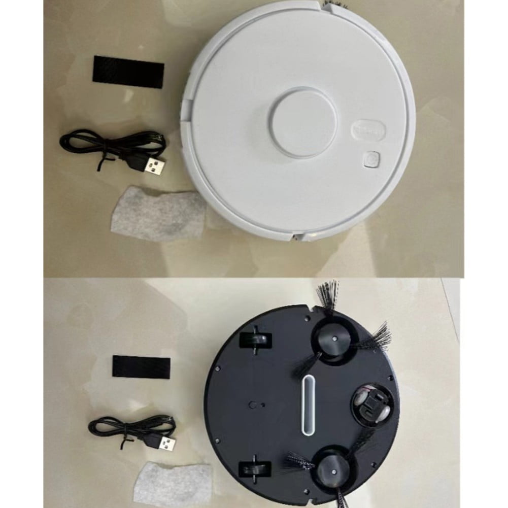 Smart Robot Vacuum Cleaner With Self-Charging App Control Multiple Cleaning Modes For Home Floors White Or Black Black black - Image 7