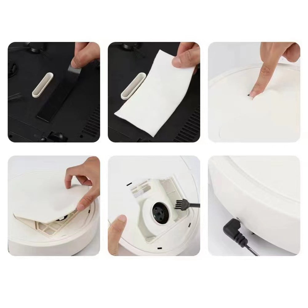 Smart Robot Vacuum Cleaner With Self-Charging App Control Multiple Cleaning Modes For Home Floors White Or Black Black black - Image 8