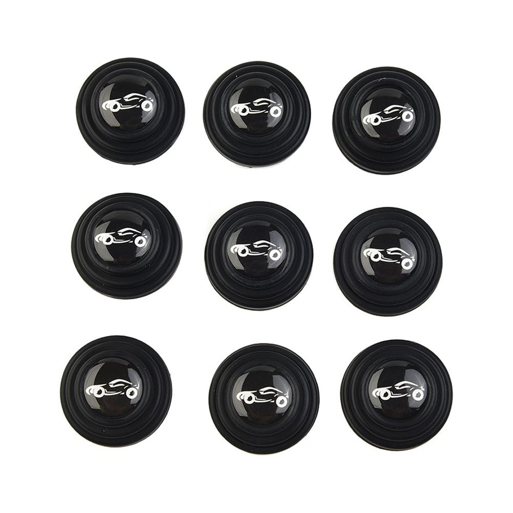 16Pcs Black Silicone Car Door Shock Absorbing Pads Anti-Bump Silent Gasket Protectors For Vehicle Exterior Door Edge Protection Accessories - Image 3
