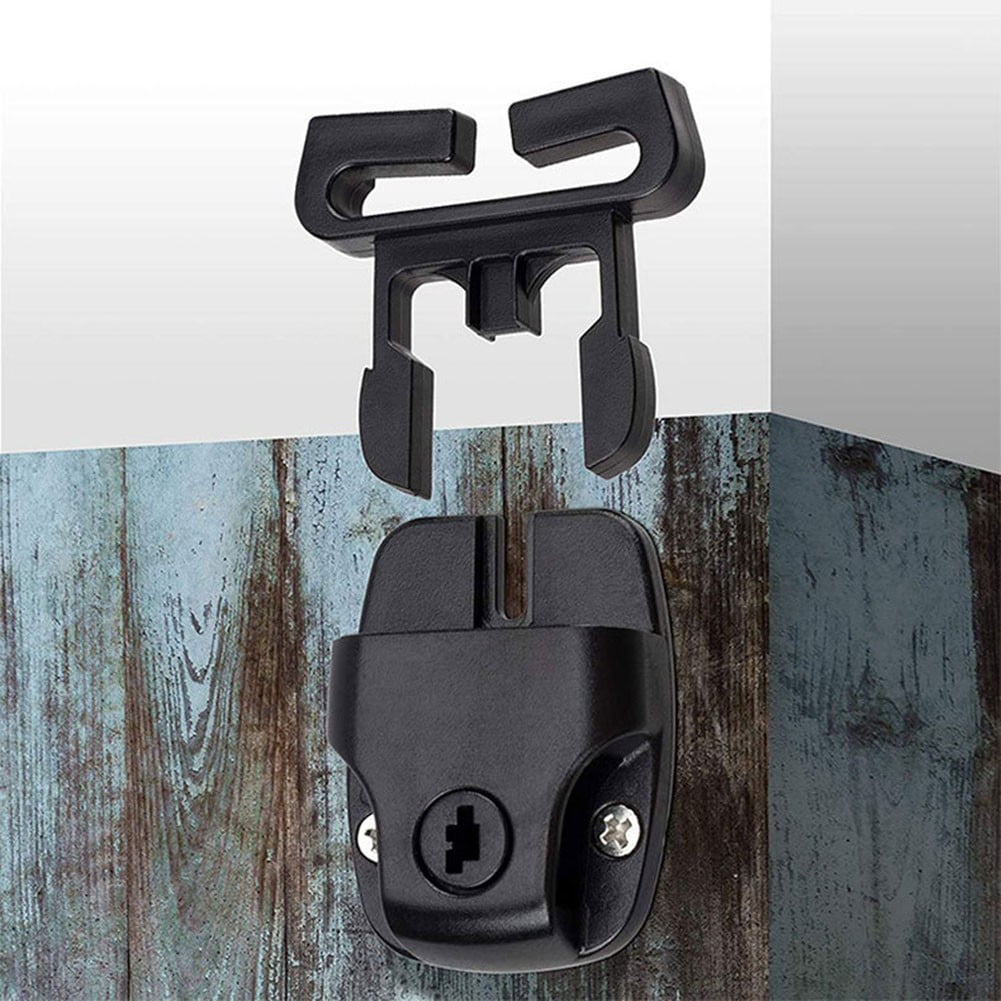 4 Set Spa Cover Latch Replacement Kit With Slots - Includes 4 Latches Tracks Keys & Screws For Hot Tub Cover Repair - Black Plastic - Image 7