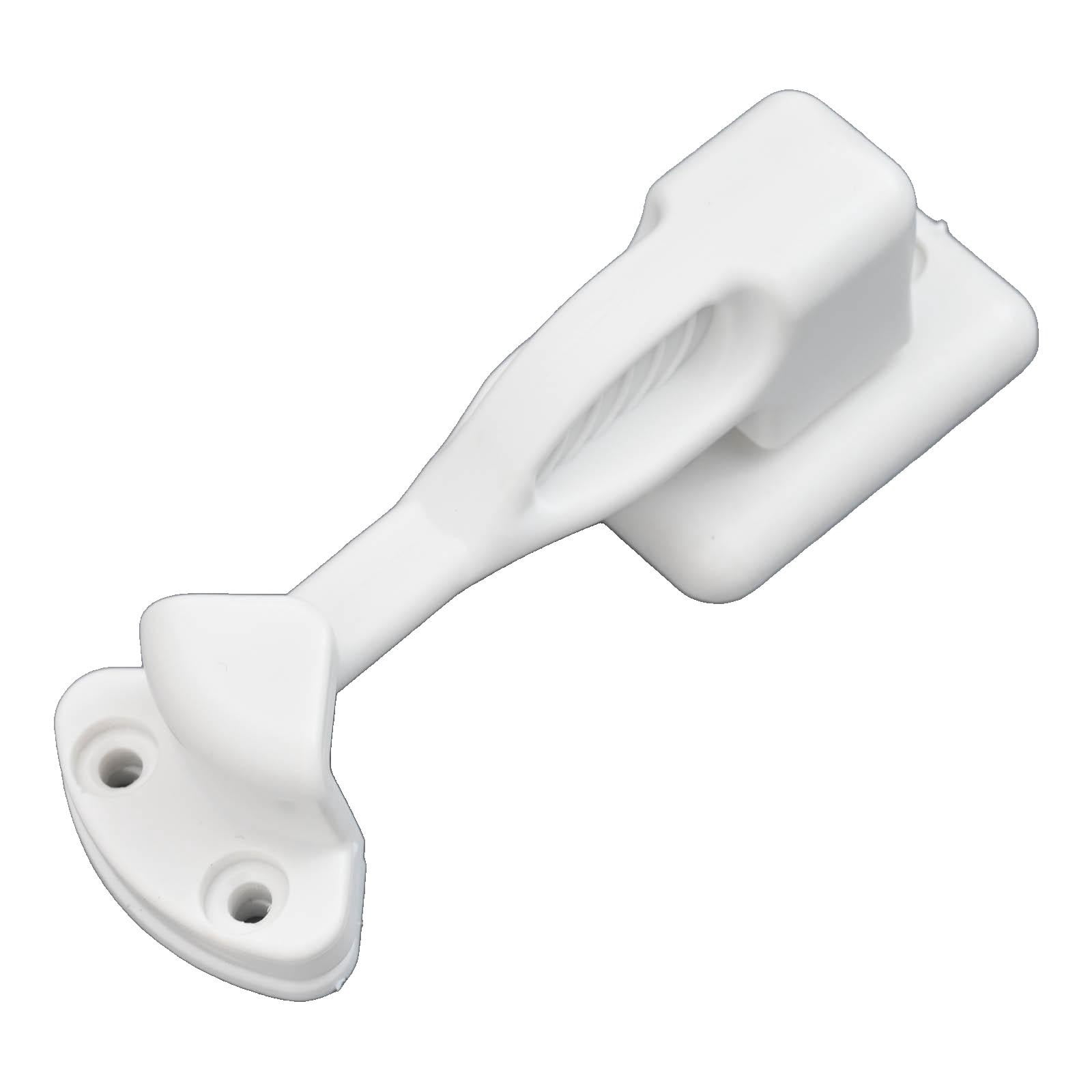 Nylon Rv Cabinet Latch Lock For Camper Trailer Boat Easy Install Secure Door Catch Holder White Black Travel Accessory Construction White - Image 4