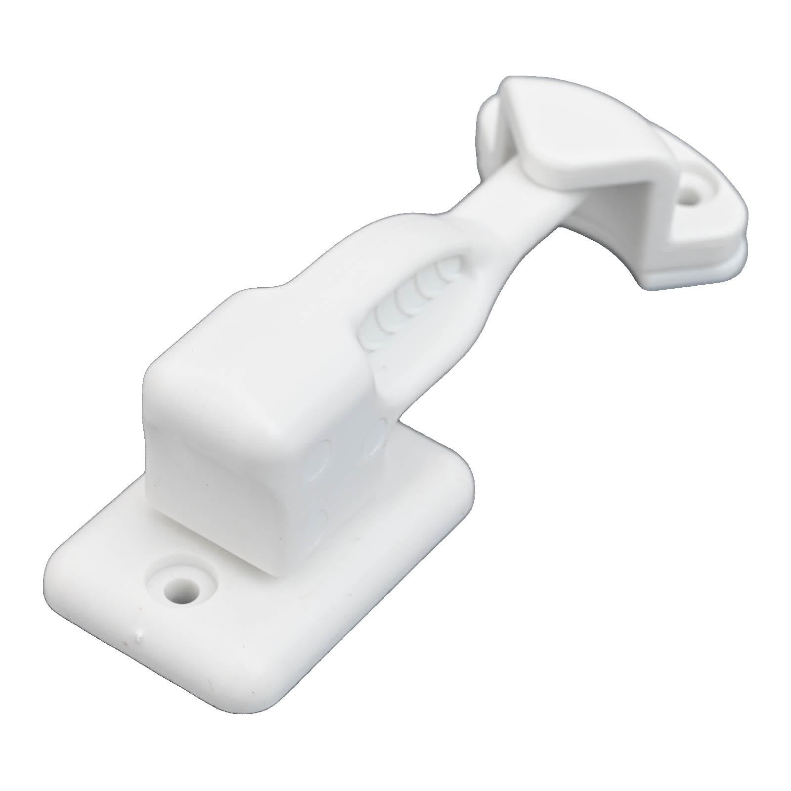 Nylon Rv Cabinet Latch Lock For Camper Trailer Boat Easy Install Secure Door Catch Holder White Black Travel Accessory Construction White - Image 7