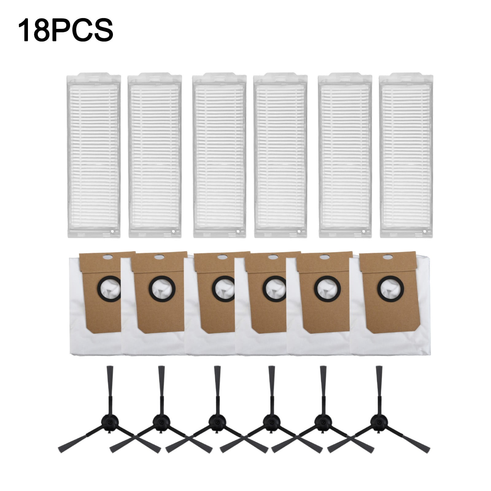 Cecotec Conga 13090 Spin Revol Home Vacuum Filter Dust Bag Side Brush Replacement Kit With 6 Filters 6 Bags 6 Brushes For Efficient Cleaning - Image 8