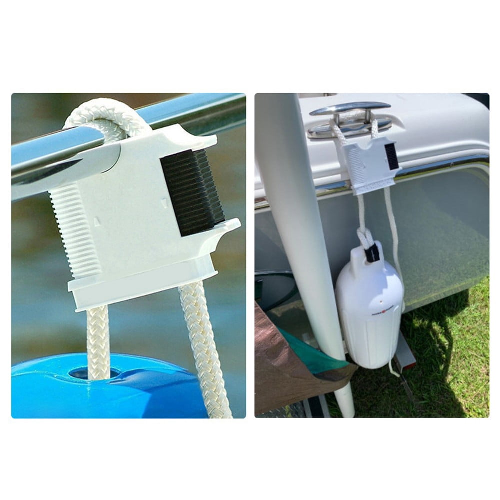 Boat Rail And Cleat Clip Hanger Black White Quick Connect Release For Marine Deck Hardware Abs Material Boat Accessories Fender Adjuster Black White - Image 6