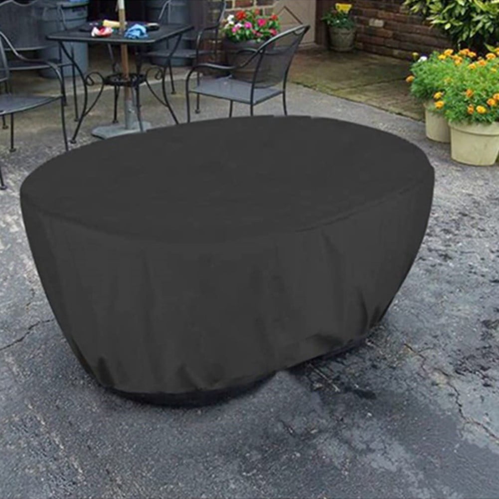210D Oxford Fabric Stock Tank Cover Oval Ice Bath Cover Gallon Basin Waterproof Drawstring Pool Protector 50Gallon 50 gal - Image 5
