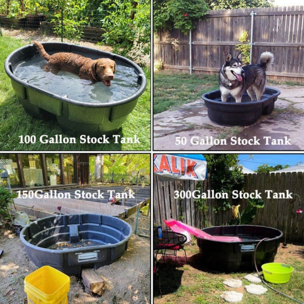 210D Oxford Fabric Stock Tank Cover Oval Ice Bath Cover Gallon Basin Waterproof Drawstring Pool Protector 50Gallon 300 gal - Image 7
