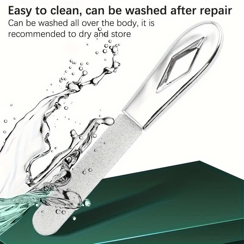 2-in-1 Stainless Steel Nail and Tooth File Set - Double-Sided Polishing Tool with Diamond Polishing Strips and Multi-Purpose Fine Grinding Tool, 2-Pack - Image 3