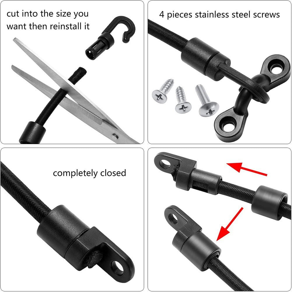 Fankenuo 6 Set 18 Inch Fishing Rod Straps for Boat Deck Fishing Rod Tie Down for Kayak 4# - Image 3