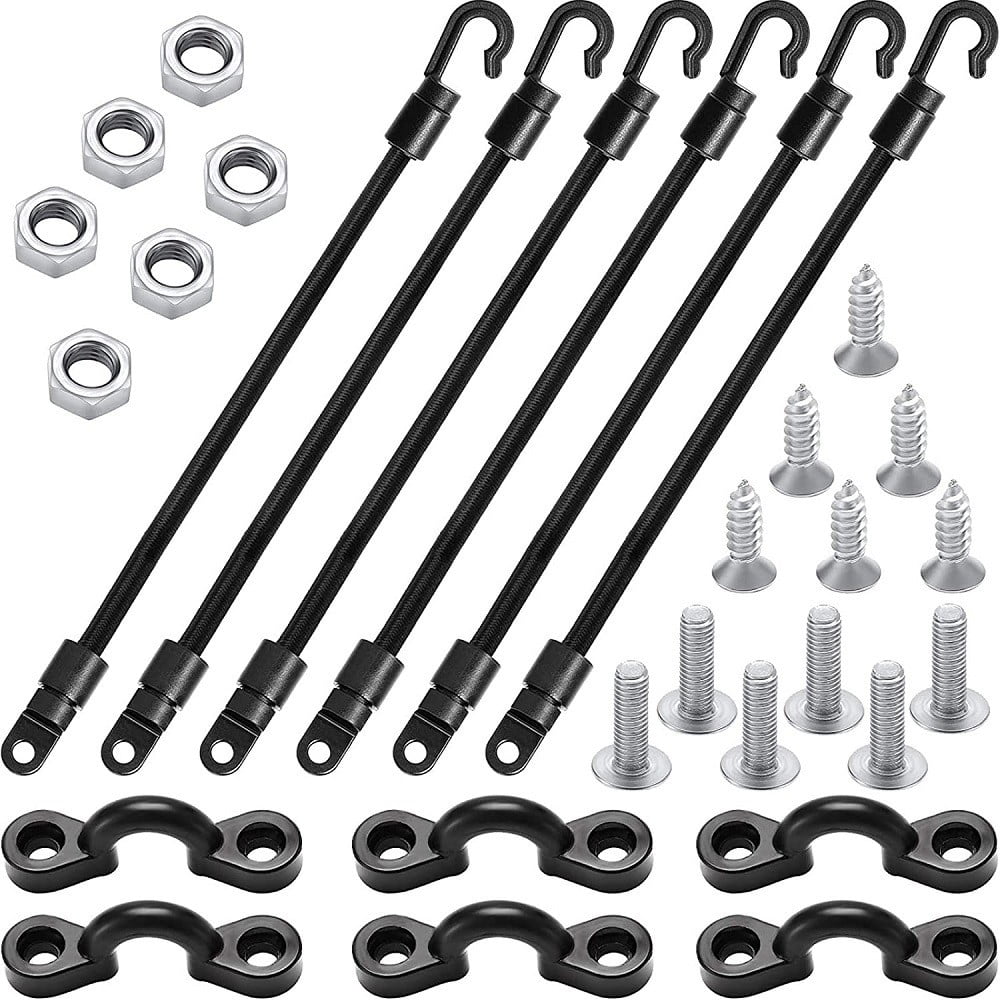 Fankenuo 6 Set 18 Inch Fishing Rod Straps for Boat Deck Fishing Rod Tie Down for Kayak 4# - Image 6