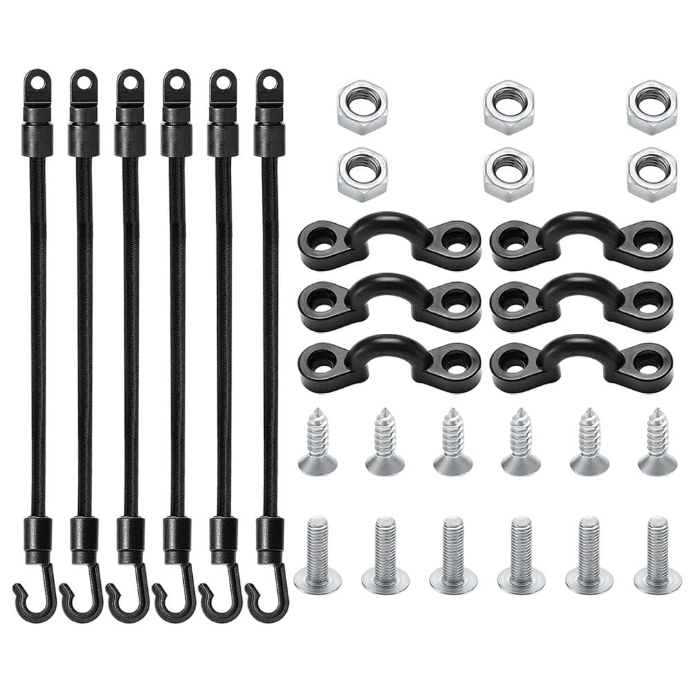 Fankenuo 6 Set 18 Inch Fishing Rod Straps for Boat Deck Fishing Rod Tie Down for Kayak 4# - Image 8
