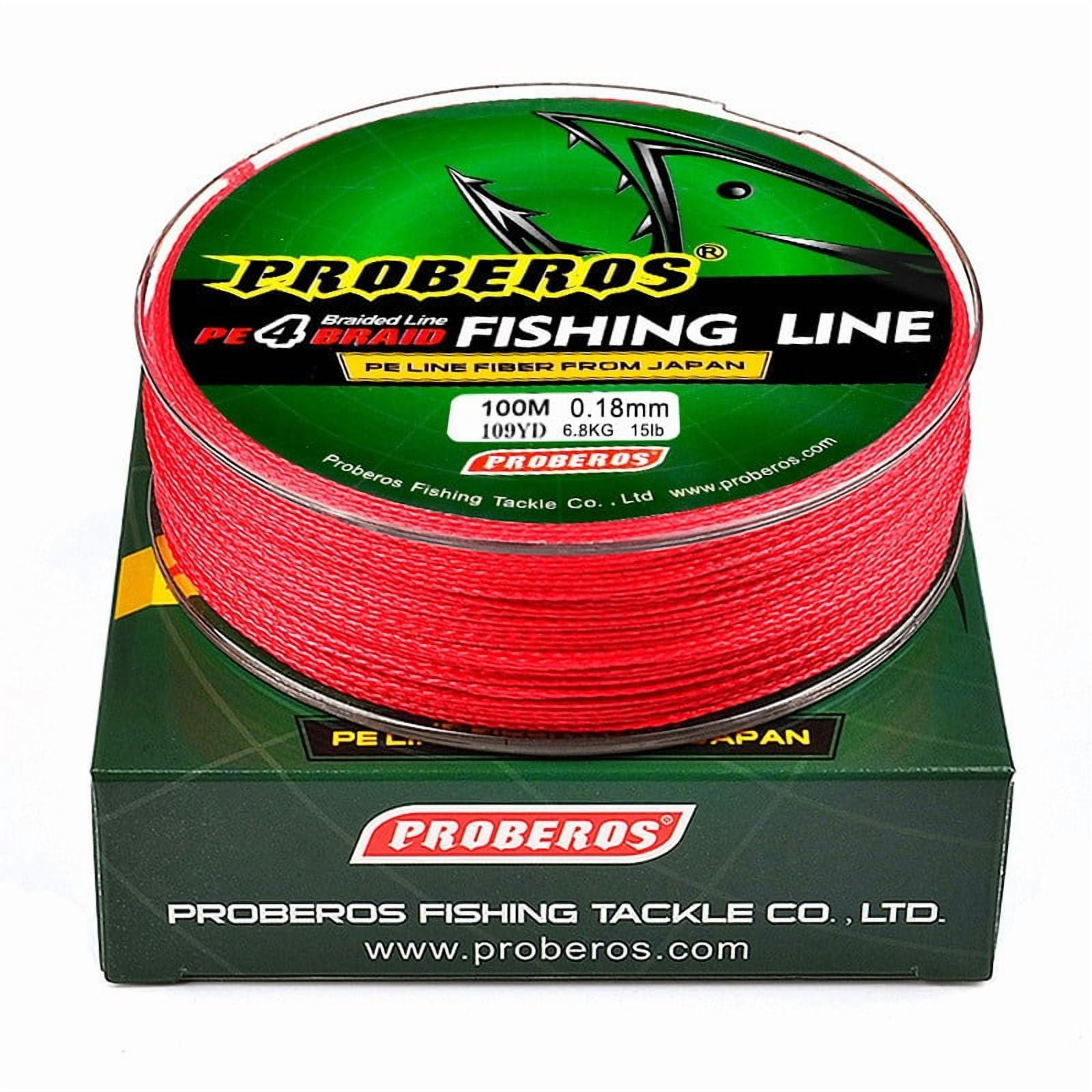 Fankenuo Outdoor Fishing Line, 5 Colors, Strong And For Durable 3.0/35LB Green 1.0/15LB Red - Image 1