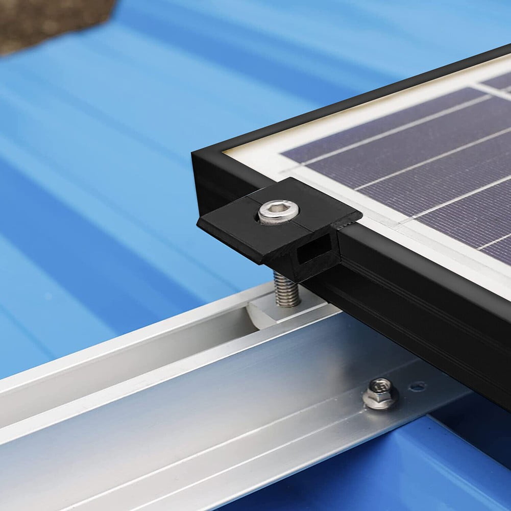 Solar Panel Adjustable Bracket Clamp Wide Photovoltaic Support Fixing PV End Clamps Mounting 30mm/35mm 10X 35mm Medium clamp - Image 5