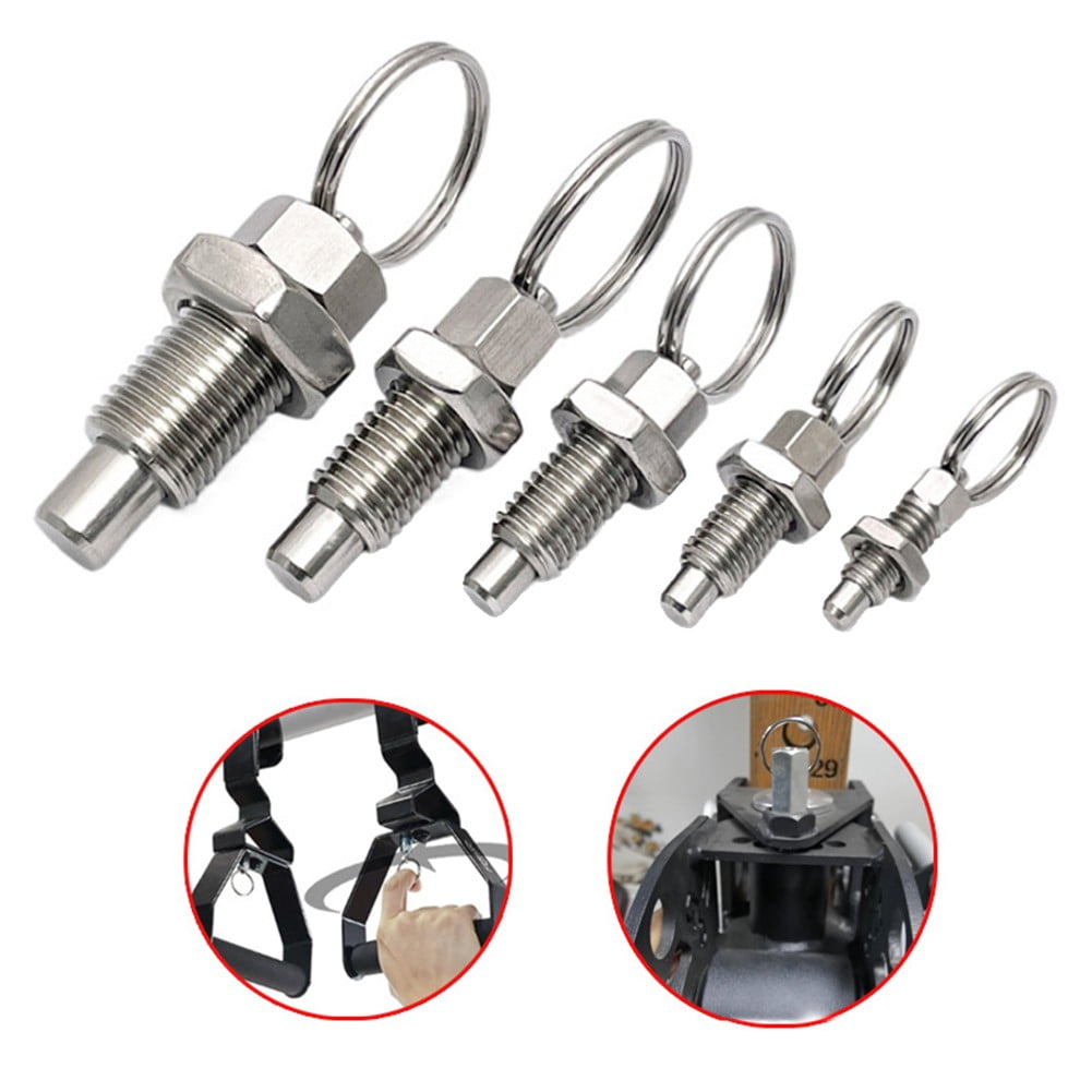 PASILI Stainless Steel Pull Ring Quick Release Pin Spring Gym Lock Pin 6/8/10/12/16Mm M8*45 - Image 3