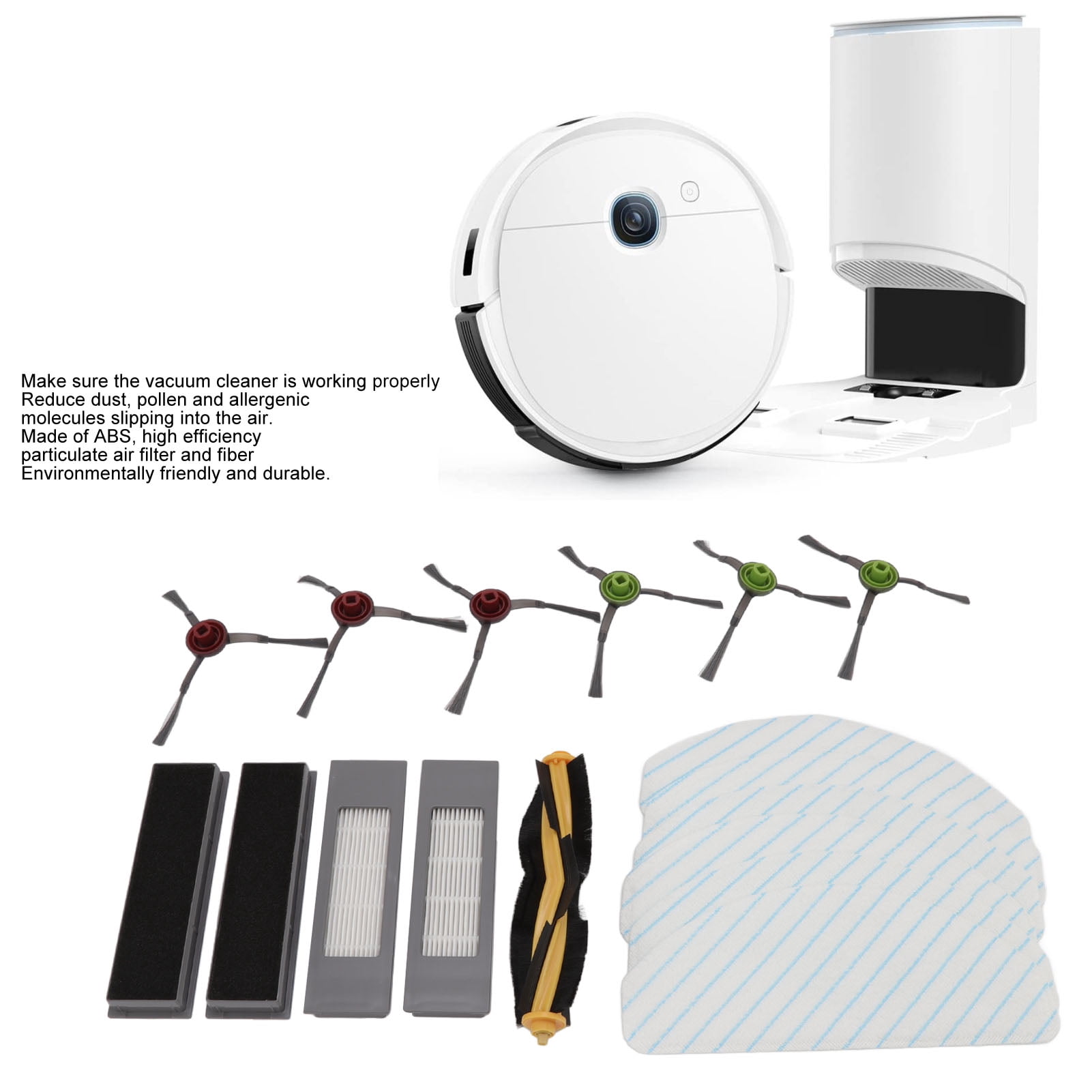 Sweeper Replacement Accessories Kit, Robot Cleaner Main Side Brush Durable For Home - Image 4