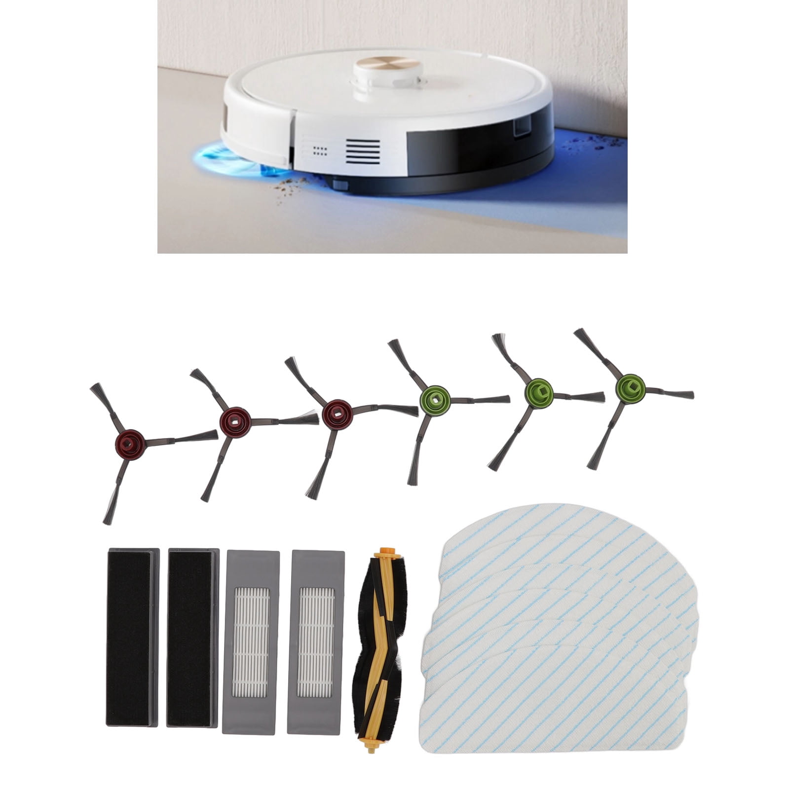 Sweeper Replacement Accessories Kit, Robot Cleaner Main Side Brush Durable For Home - Image 6