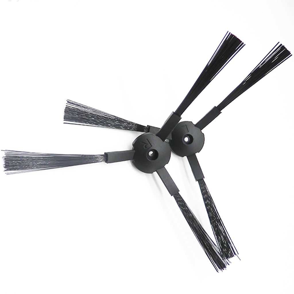 V3 V5 A4 A6 Robot Vacuum Side Brushes Replacement Kit High Strength Durable Accessories for Robotic Sweeper Spare Parts Cleaning Maintenance 1 Pair Black - Image 2