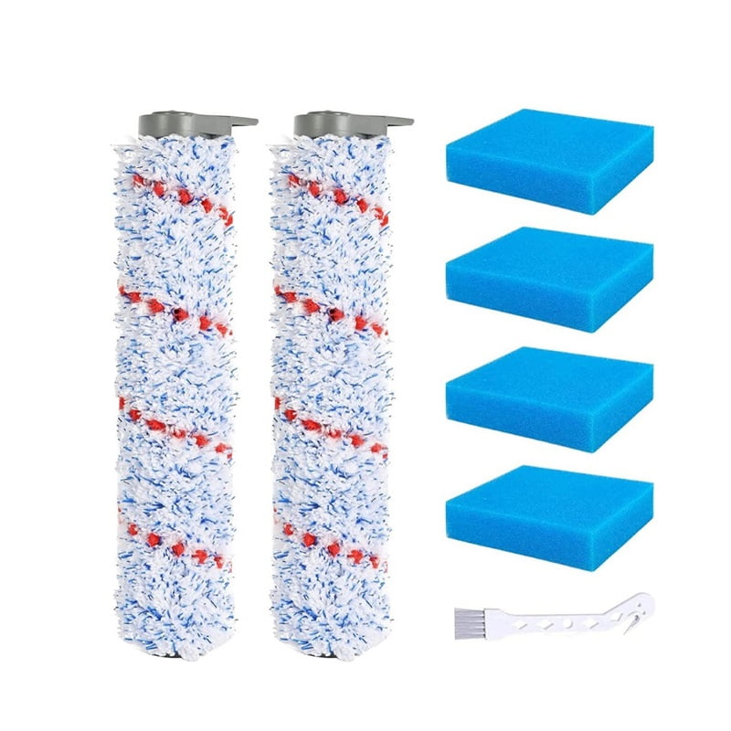 Compatible with TINECO floor sweeper HF10E-01 series replacement parts, including roller brush, filter cotton, and cleaning brush set - Image 1