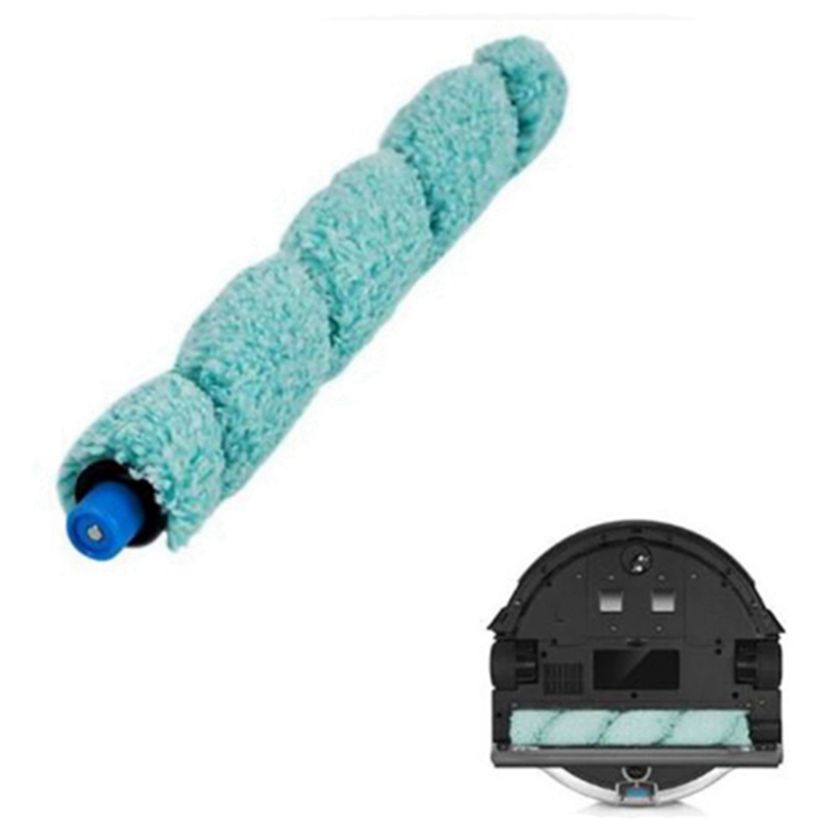 2Pc Floor Washing Robotic Cleaner Main Brush Scraper Replacement for W400 Floor Washing Robot Parts Accessories,2 x Sweeper roll brush,blue - Image 6