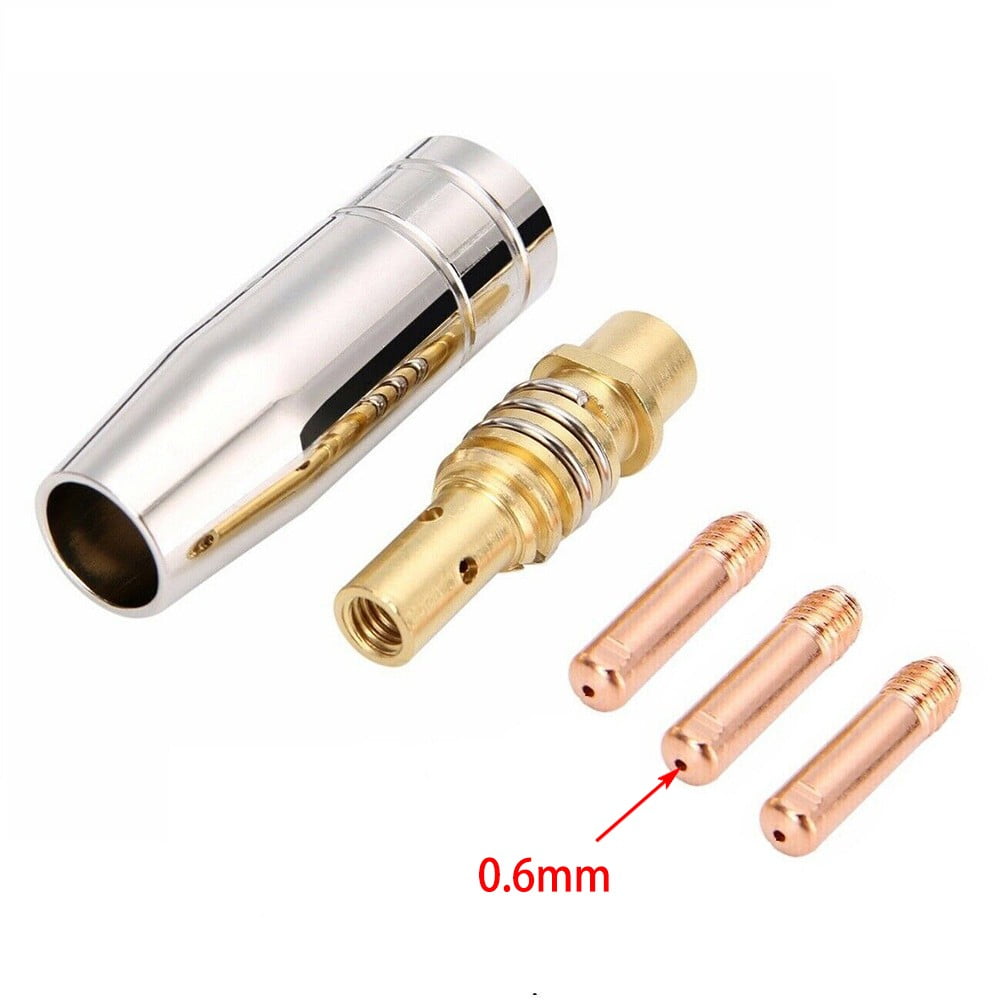 RANMEI 5Pcs Mig Welding Mb15 15 Ak Contact Tip 0.6 0.8 0.9 1.0 1.2Mm Mig Contact Tip Consumables Guard Nozzle Contact Tips 0.6mm - Image 1