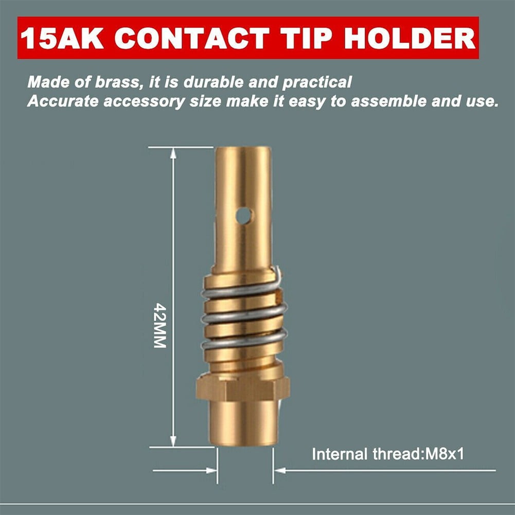 RANMEI 5Pcs Mig Welding Mb15 15 Ak Contact Tip 0.6 0.8 0.9 1.0 1.2Mm Mig Contact Tip Consumables Guard Nozzle Contact Tips 0.6mm - Image 5