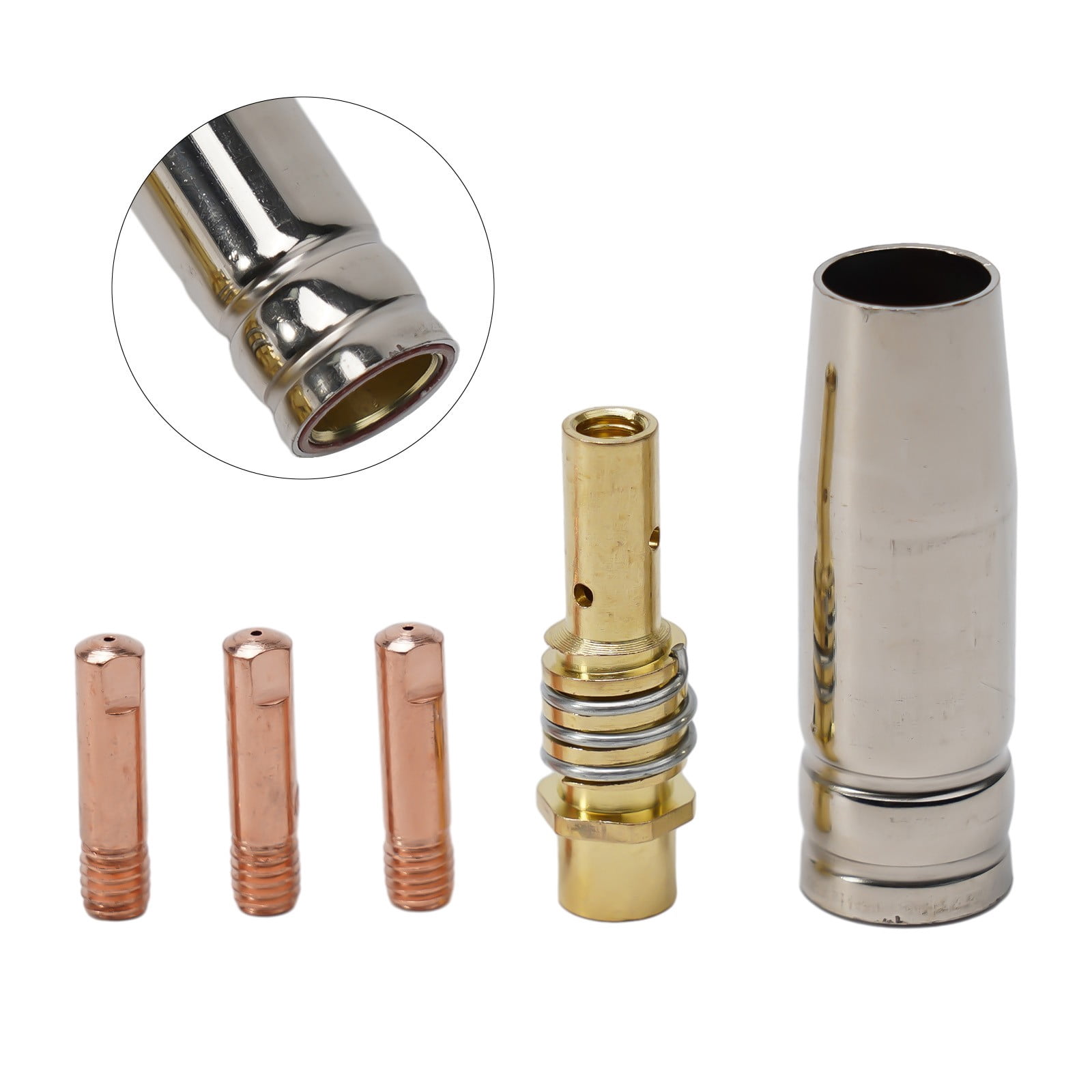 RANMEI 5Pcs Mig Welding Mb15 15 Ak Contact Tip 0.6 0.8 0.9 1.0 1.2Mm Mig Contact Tip Consumables Guard Nozzle Contact Tips 0.8mm - Image 6