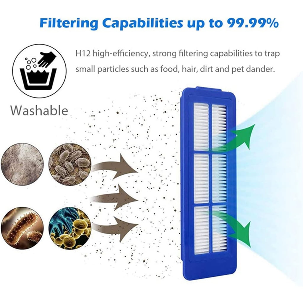 10PCS Filters Robot Vacuum Cleaner Part Accessories Robot Replacement Sweeper Tools Plastic Sweeping Robot Part Filters - Image 4