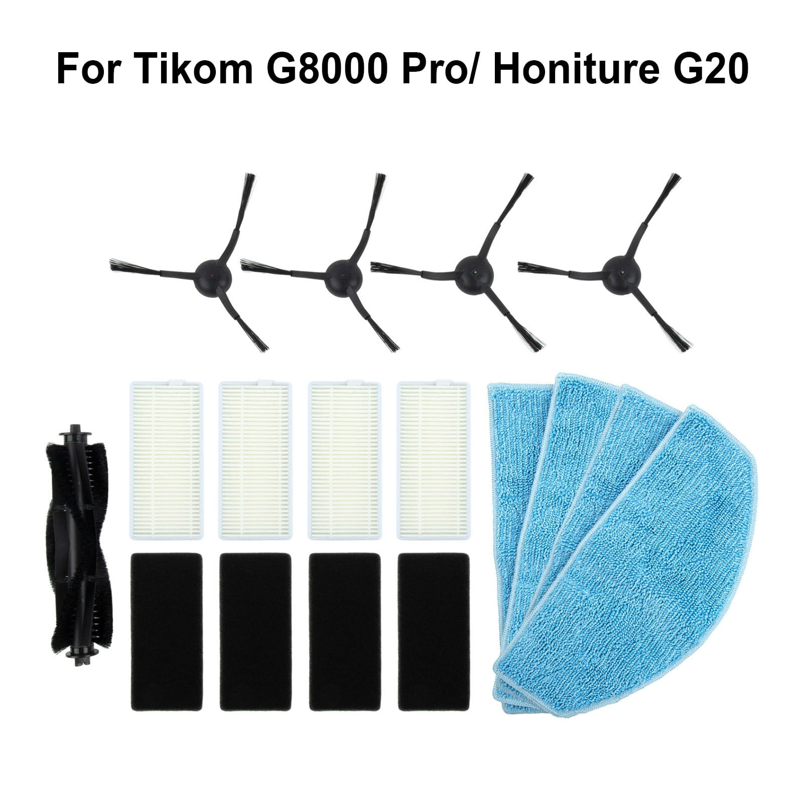 Main Roller Brush For Tikom G8000 Pro/Honiture G20 Vacuum Cleaner Accessories Roller Side Brush Filter Mop Cloths Sweeper Part E - Image 6
