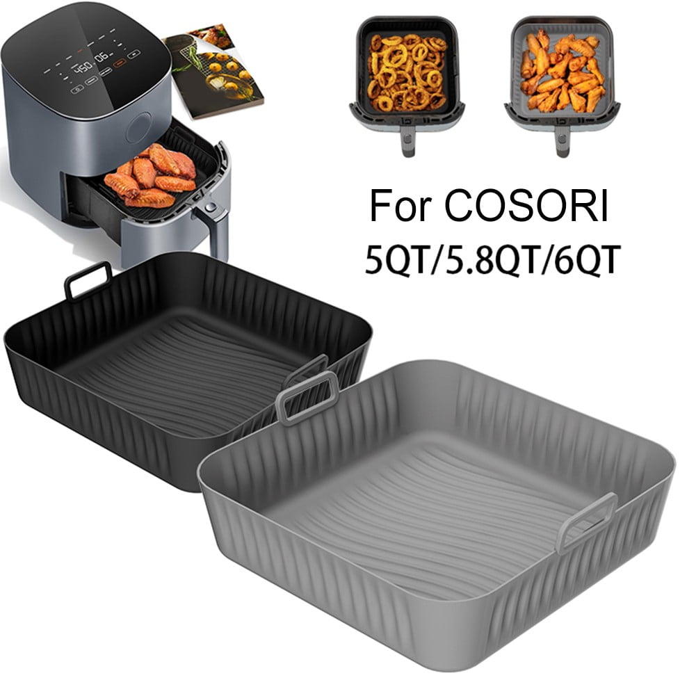 Easily Washable Silicone Liner Designed Specifically for Cosori Air Fryers gray - Image 5