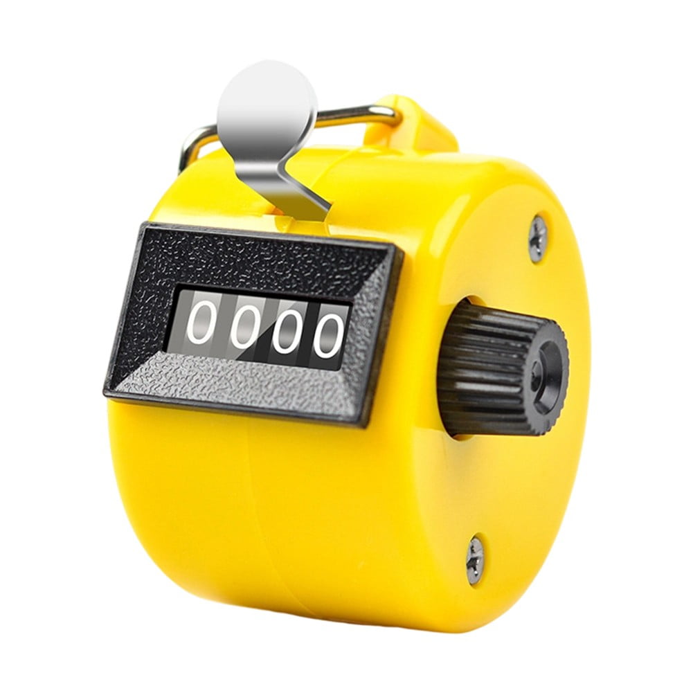 Ergonomic Hand Counter Device for Accurate Counting in Events and Stores white yellow - Image 2