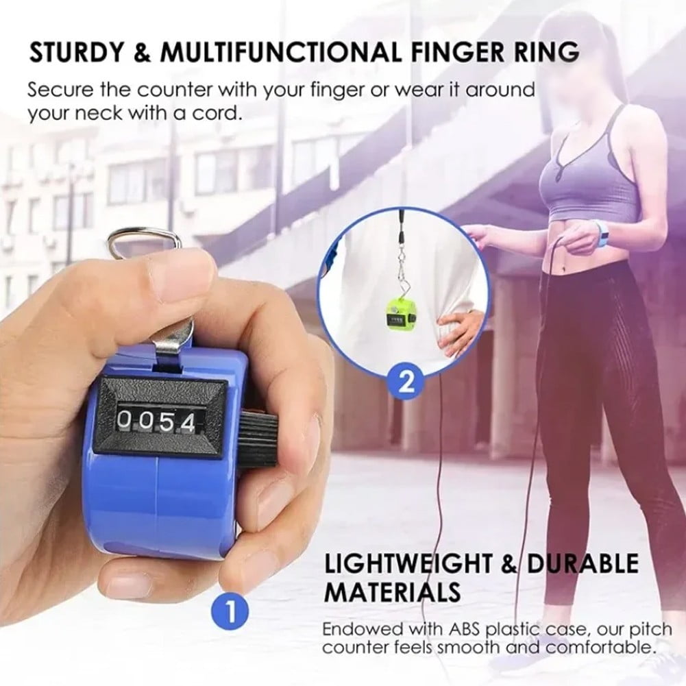 Ergonomic Hand Counter Device for Accurate Counting in Events and Stores white yellow - Image 3