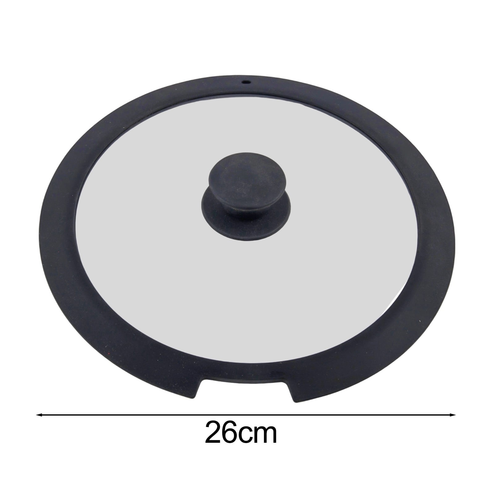 Sleek Black White Silicone Lids Available in Size Range of 18cm to 26cm B 20CM A 26CM - Image 1
