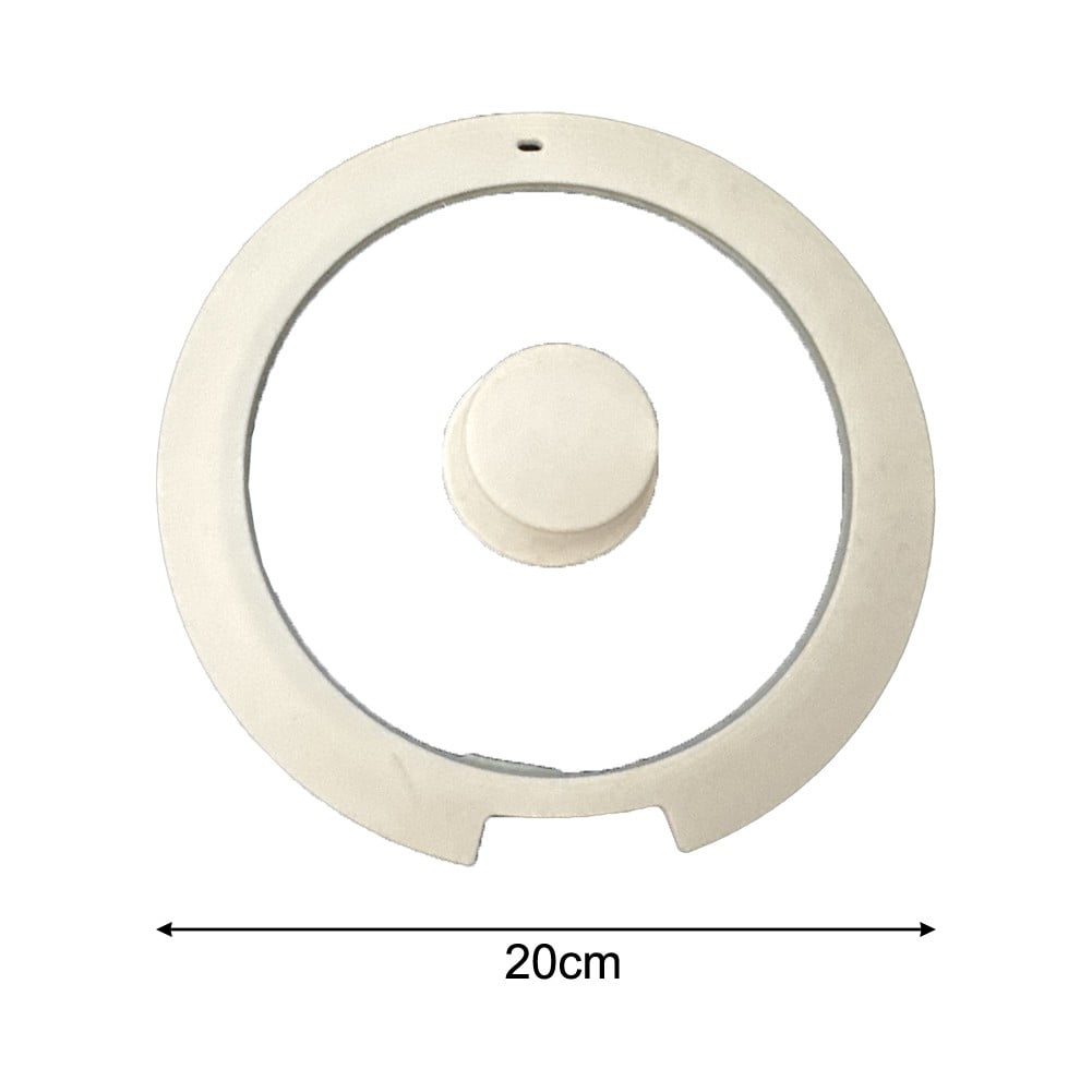 Sleek Black White Silicone Lids Available in Size Range of 18cm to 26cm B 20CM - Image 1